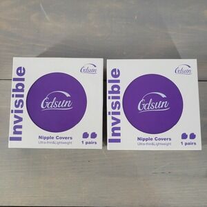 2PAIRS Invisible Nipple Covers Ultra Thin‎ Lightweight Reusable Silicone 2 Pairs